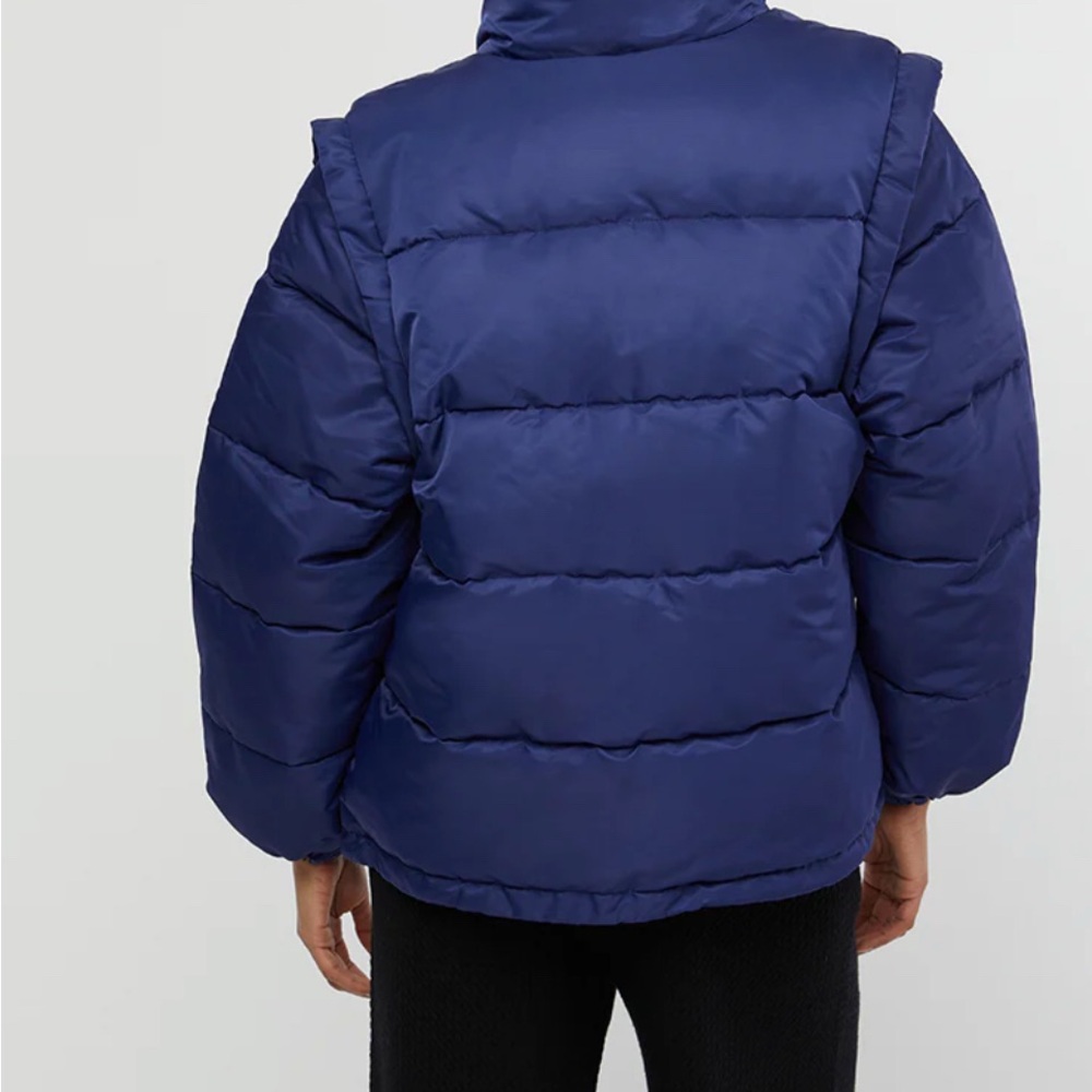 Weworewhat Zip Off Sleeve Puffer Jacket
